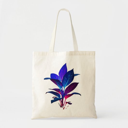 Lebendige Galaxie-Blatt-Tasche Tragetasche (Vorne)