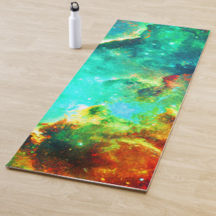 Lebendige Galaxie-Leinwandkunst Yogamatte