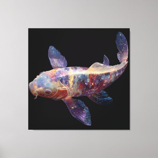 Lebendige Galaxy Koi Leinwanddruck (Vorderseite)