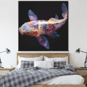 Lebendige Galaxy Koi Leinwanddruck (Insitu (Schlafzimmer))