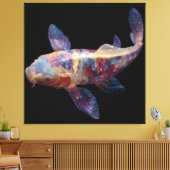 Lebendige Galaxy Koi Leinwanddruck (Insitu (Wohnzimmer))