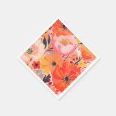 Lebendige Gartenparty Serviette (Ecke)