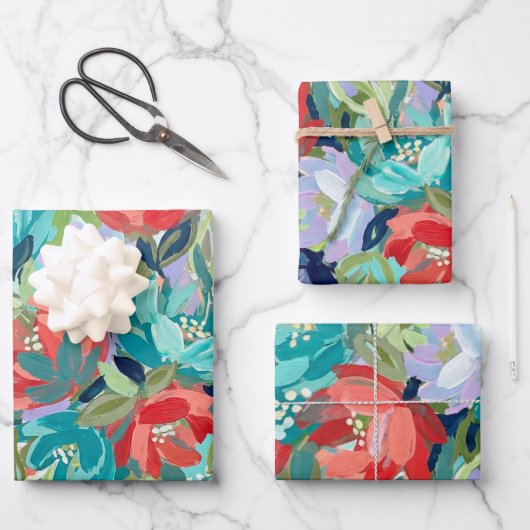 Lebendige Gartensymphonie Geschenkpapier Set (Vorderseite)