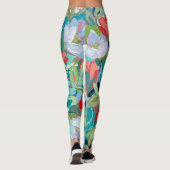 Lebendige Gartensymphonie Leggings (Rückseite)