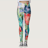 Lebendige Gartensymphonie Leggings (Vorderseite)