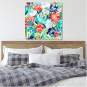 Lebendige Gartensymphonie Leinwanddruck (Insitu (Schlafzimmer))