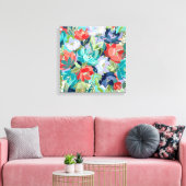 Lebendige Gartensymphonie Leinwanddruck (Insitu (Wohnzimmer))