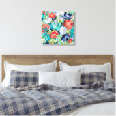 Lebendige Gartensymphonie Leinwanddruck (Insitu (Schlafzimmer))