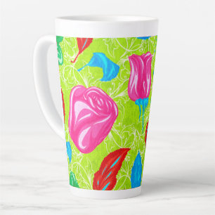 Lebendige Gartenzierblüte Milchtasse