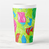 Lebendige Gartenzierblüte Milchtasse (Vorderseite)