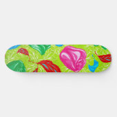 Lebendige Gartenzierblüte Skateboard (Horizontal)