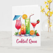 Lebendige Geburtstags-Drinks-Karte Karte (Gelbe Blume)