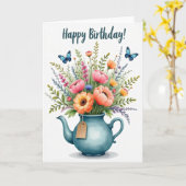 Lebendige Geburtstagskarte mit Blumentopf Karte (Gelbe Blume)