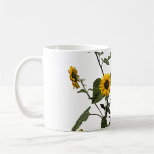 Lebendige gelbe Sonnenblume Kaffeetasse