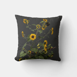 Lebendige gelbe Sonnenblume Kissen