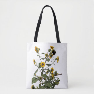 Lebendige gelbe Sonnenblume Tasche