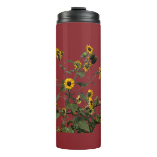Lebendige gelbe Sonnenblume Thermosbecher