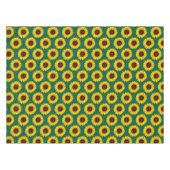 Lebendige gelbe Sonnenblumenblüte Tischdecke (Vorderseite (Horizontal))