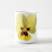 Lebendige gelbe Stiefmütterchen-Blumen-Foto-Kaffee Kaffeetasse (Mittel)
