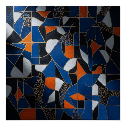 Lebendige Geometrie Poster (Vorderseite)