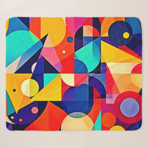 Lebendige geometrische abstrakte Kunst Sherpadecke