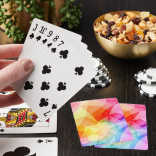 Lebendige geometrische Abstraktion Spielkarten