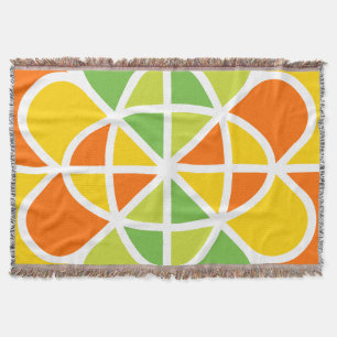 Lebendige geometrische Sonnenstrahl-Abstrakte Kuns Decke