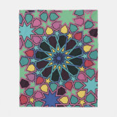 Lebendige geometrische Stern-Tessellation: Moderne Fleecedecke (Vorderseite)