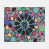Lebendige geometrische Stern-Tessellation: Moderne Fleecedecke (Vorderseite (Horizontal))