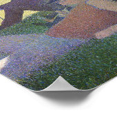 Lebendige Georges Seurat Sonntagnachmittag Vollblu Poster (Ecke)