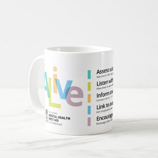 LEBENDIGE Gesundheits-erste Hilfe Kaffeetasse (Vorderseite Links)