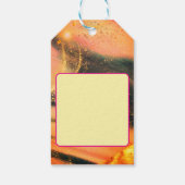 Lebendige Gold-Geschenketiketten Geschenkanhänger (Rückseite)