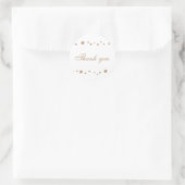 Lebendige Goldstars Hochzeit Danke Stickers (Tasche)