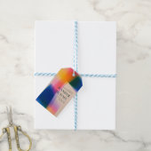 Lebendige Gradient-Hochzeit Geschenkanhänger (Mit Garn)