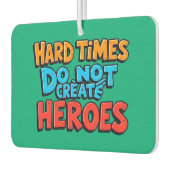 Lebendige Gradient-Typografische Create Heroes Autolufterfrischer (Links)