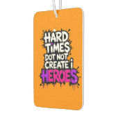 Lebendige Gradient-Typografische Create Heroes Autolufterfrischer (Links)