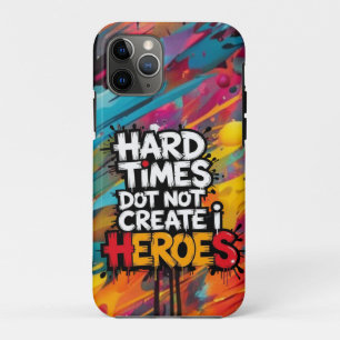 Lebendige Gradient-Typografische Create Heroes  Case-Mate iPhone Hülle