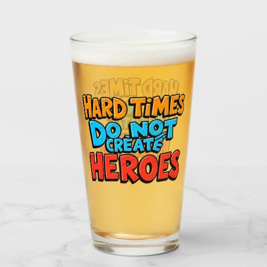 Lebendige Gradient-Typografische Create Heroes Glas (Vorne (Gefüllt))