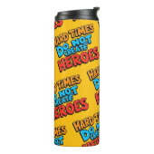 Lebendige Gradient-Typografische Create Heroes Thermosbecher (Nach links gedreht)