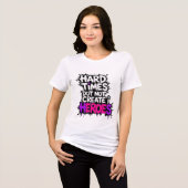 Lebendige Gradient-Typografische Create Heroes Tri-Blend Shirt (Vorderseite voll)