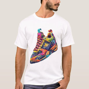 Lebendige Graffiti-Spritzer-Ästhetik-Streetwear-Sn T-Shirt