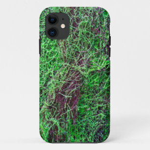 Lebendige grüne Waldmoos-Feinzweige-Textur-Foto Case-Mate iPhone Hülle