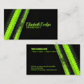 Lebendige grüne Wege auf dunkler Leinwand Visitenkarte (Vorne/Hinten)