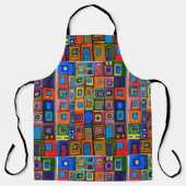 Lebendige Harmonie: Hommage an Hundertwasser Schürze (Vorderseite)