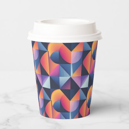 Lebendige Harmonie Pappbecher (Rückseite)