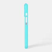 Lebendige hellblaue Kirschen iPhone 16 Hülle (Linke Seite)