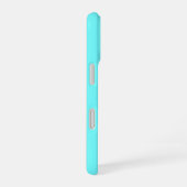 Lebendige hellblaue Kirschen iPhone 16 Hülle (Rechte Seite)