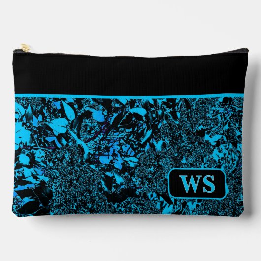 Lebendige hellblaue Kosmetiktasche Zubehörtasche (Vorderseite)
