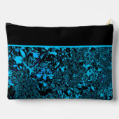 Lebendige hellblaue Kosmetiktasche Zubehörtasche (Rückseite)