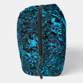 Lebendige Hellblaue Monogramm-Kosmetiktasche Waschbeutel (Rechts)
